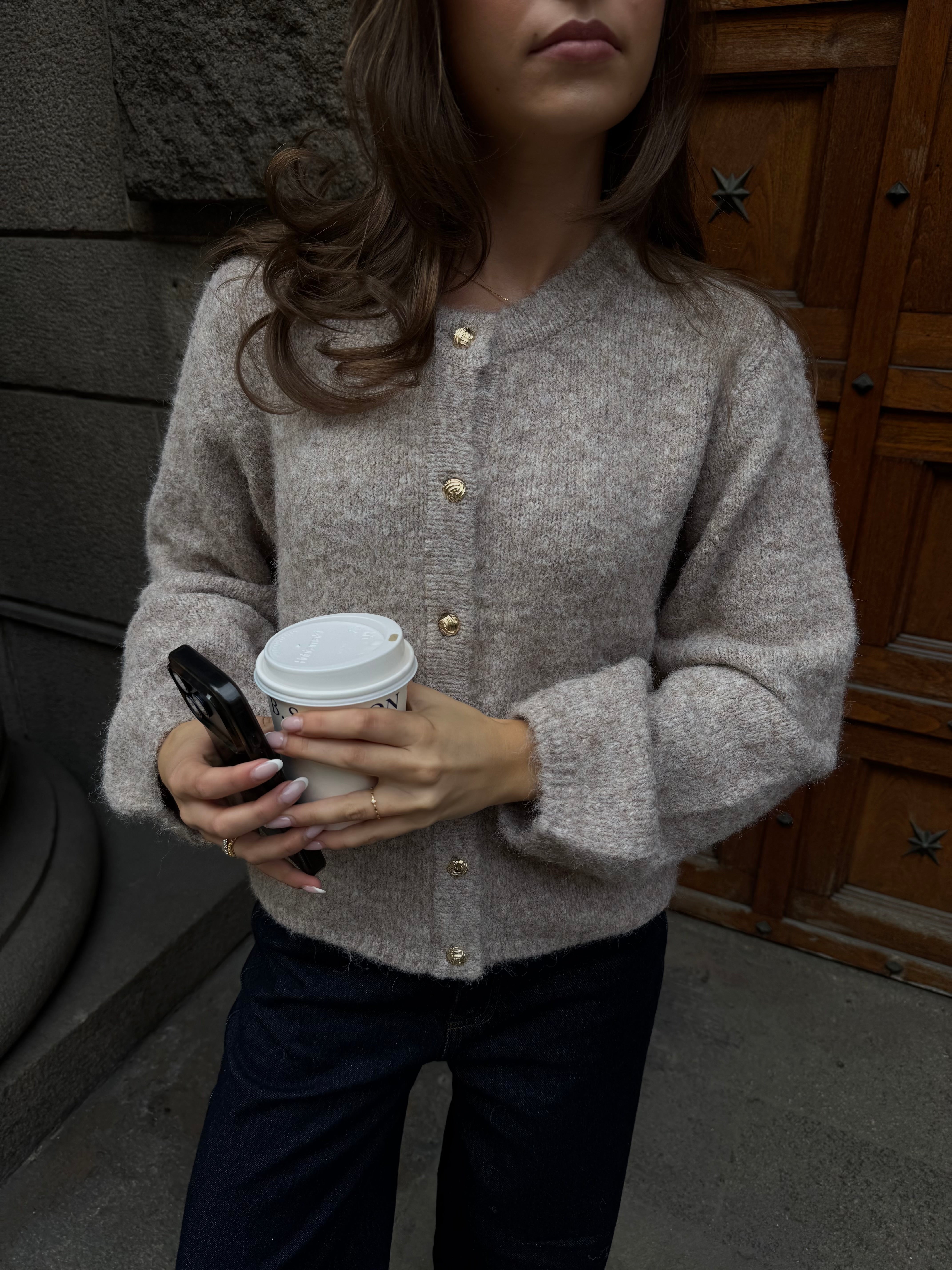OBJSAGGIA Pullover - Humus